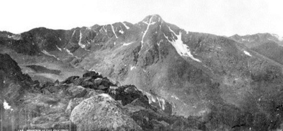 William Henry Jackson's photo of Mount of the Holy Cross 1873.